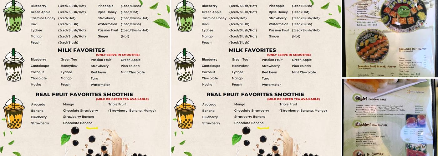 Teriyaki Corner Menu