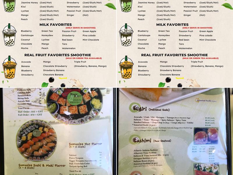 Teriyaki Corner Menu