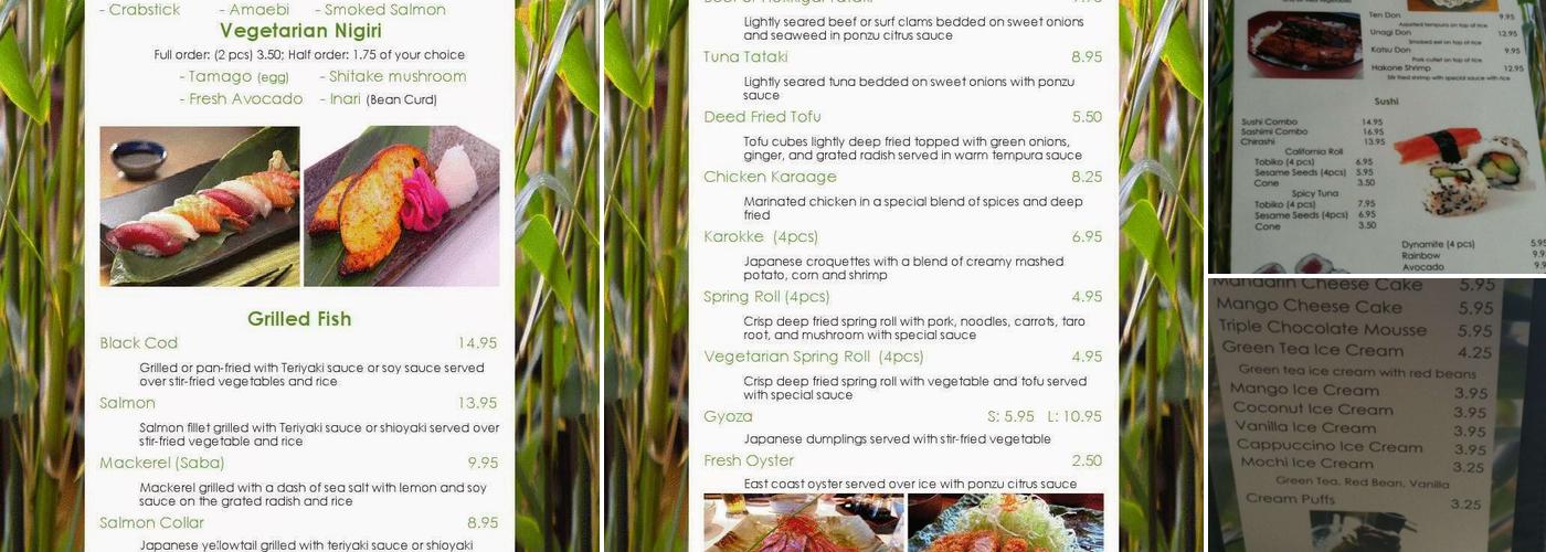 Hakone Menu