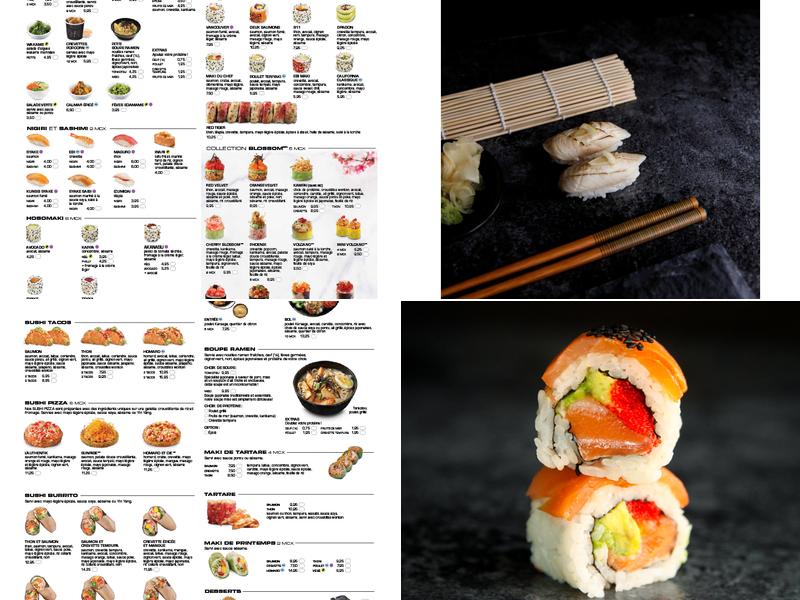 Sushi Shop Menu