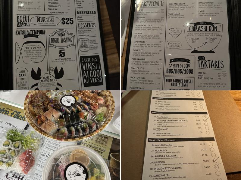 Restaurant Shoji Sushi Menu