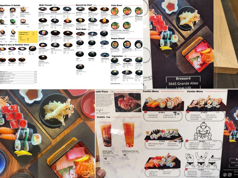 Grand Sumo Sushi Menu