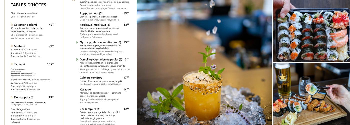 Le Satori Sushi Menu