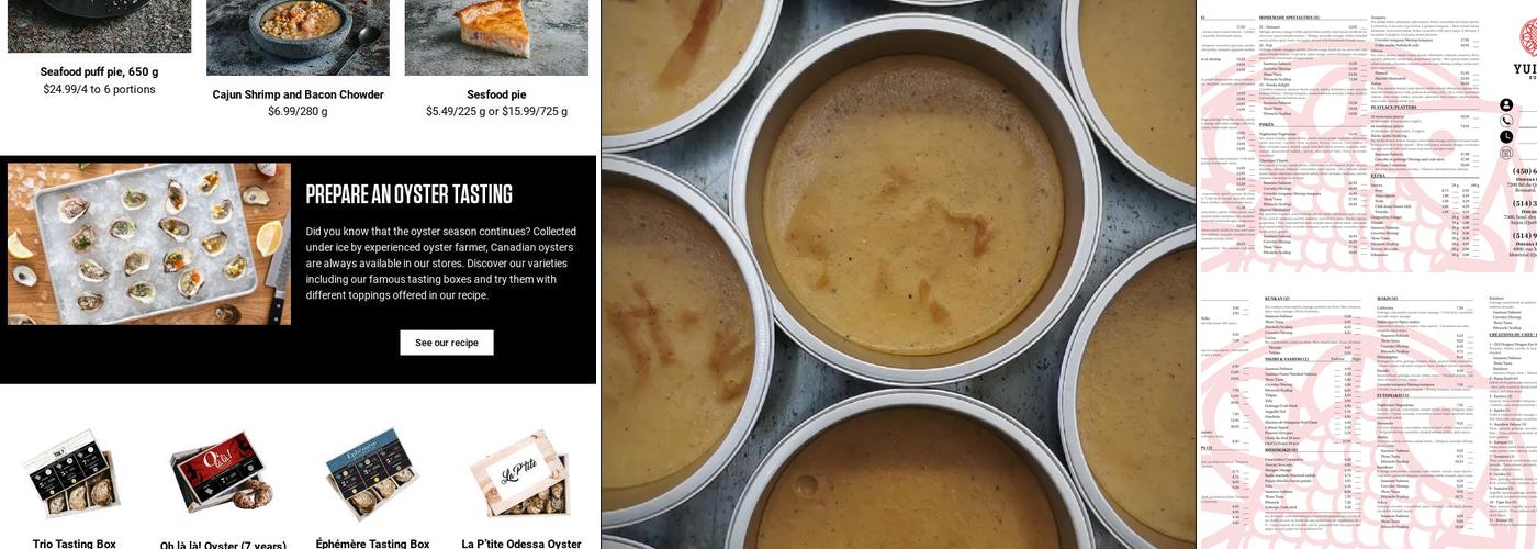 Odessa Poissonnier Menu