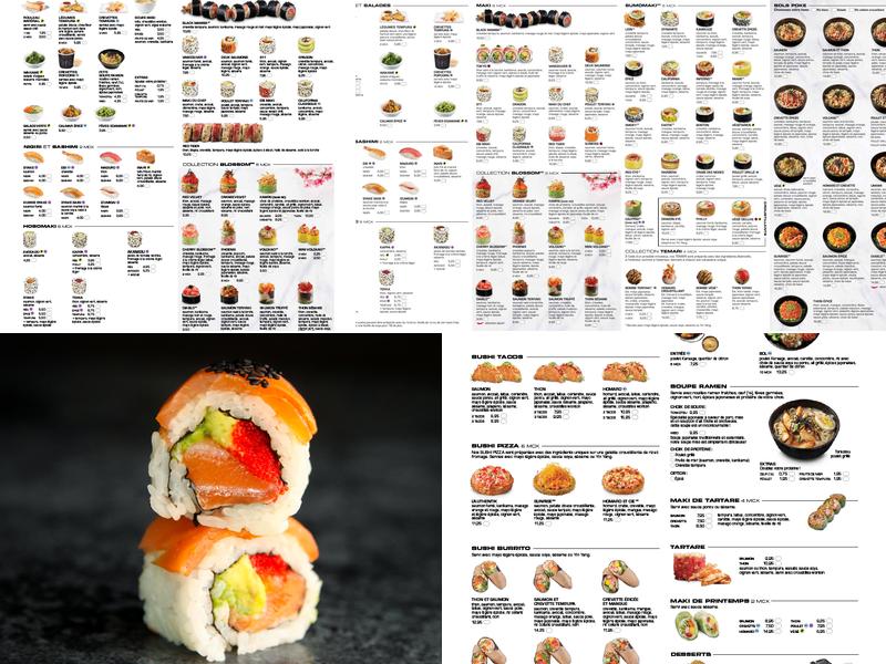Sushi Shop Menu