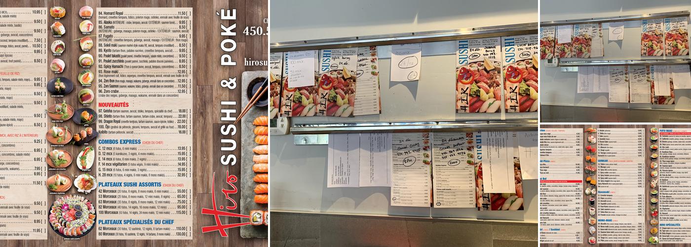 Hiro Sushi Menu