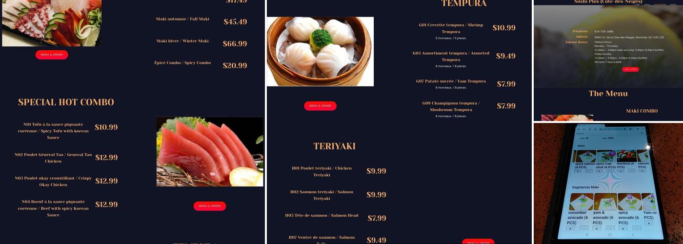 Sushi Plus Menu