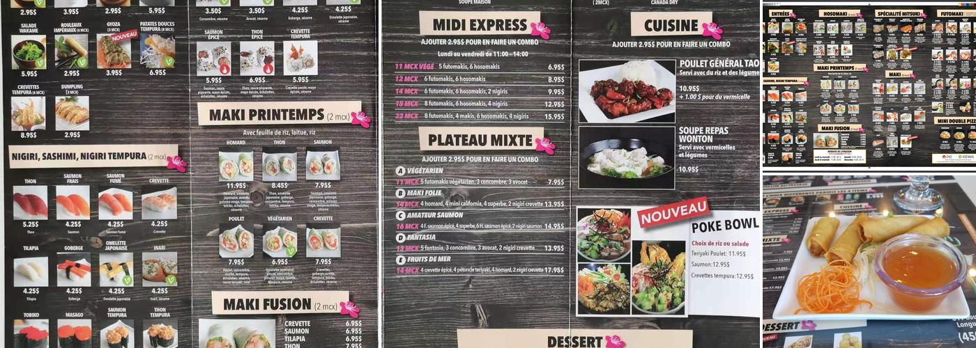 Mitsuki Longueuil Menu