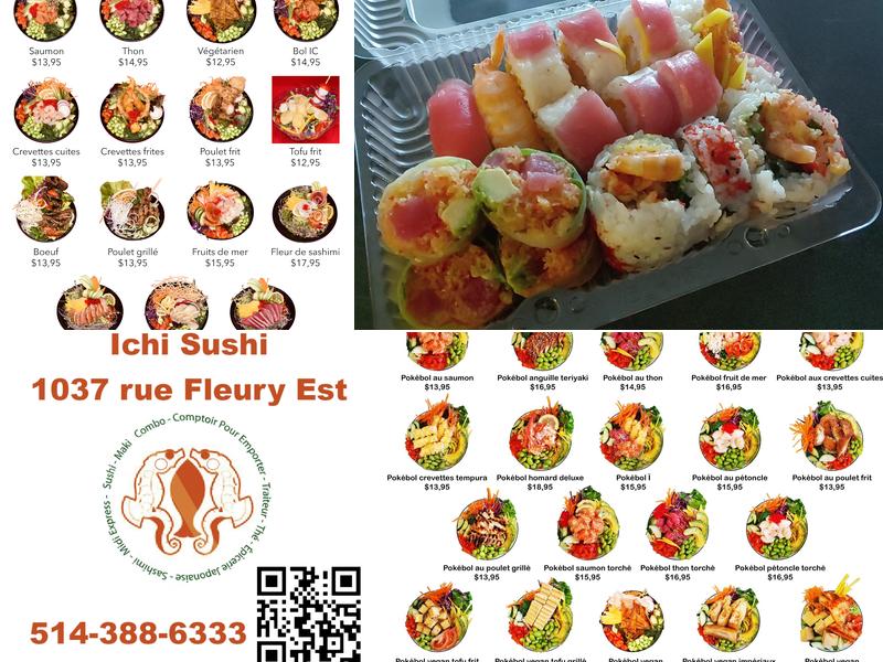 Ichi Sushi (Fleury) Menu