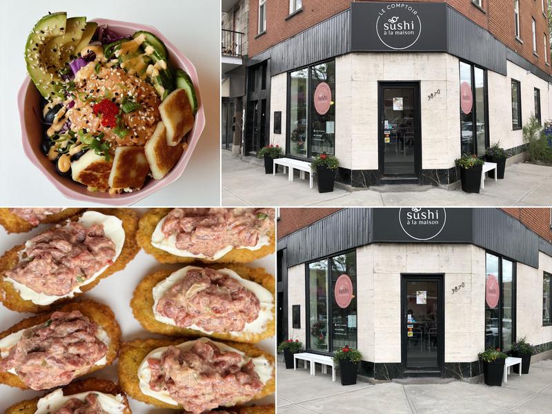 Comptoir sushi à la maison Montréal