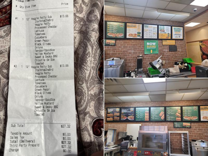 Subway Menu