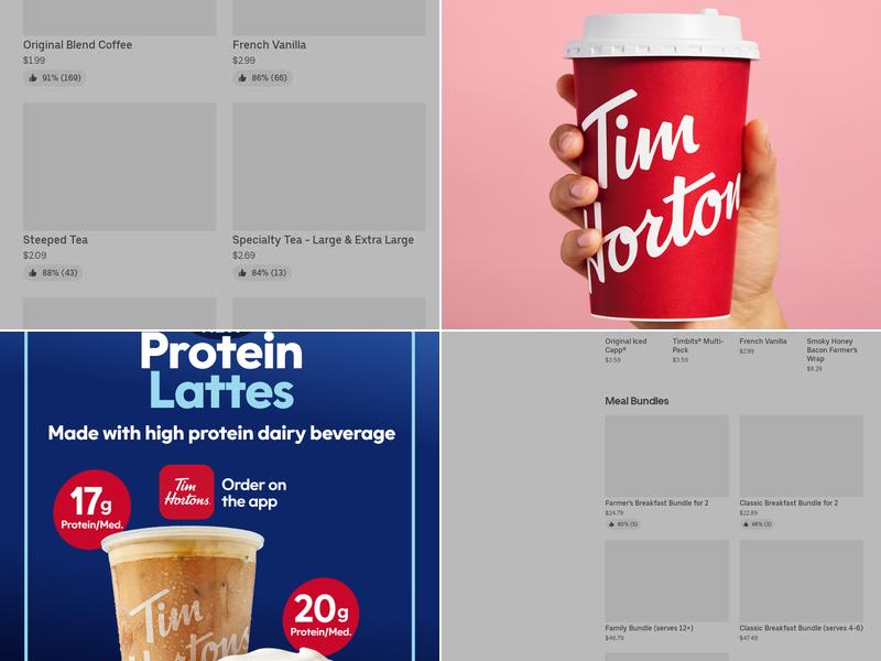 Tim Hortons Menu