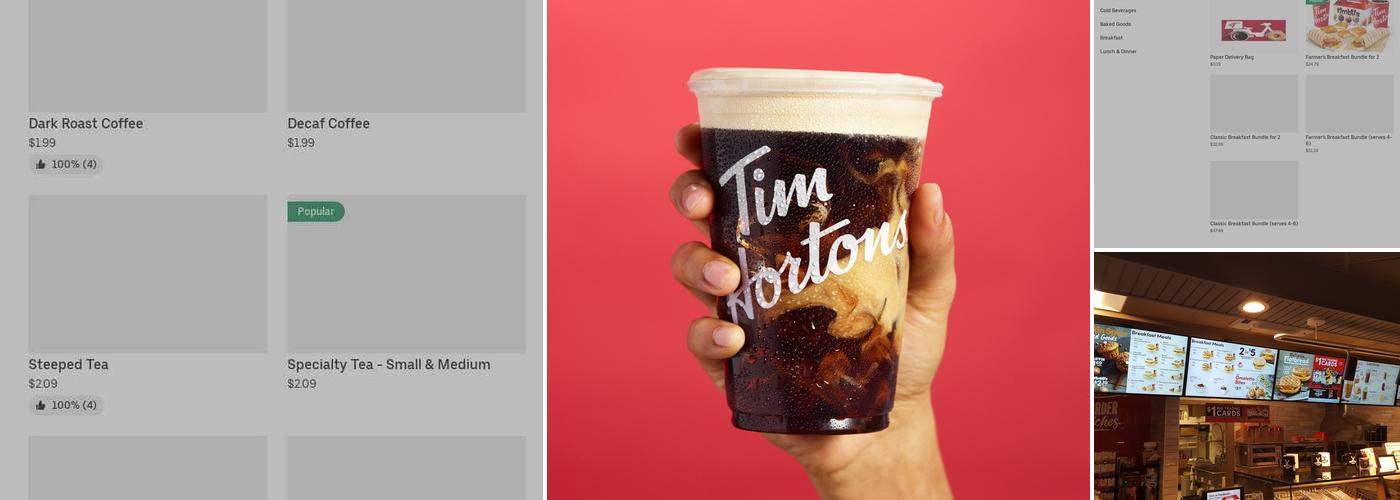 Tim Hortons Menu
