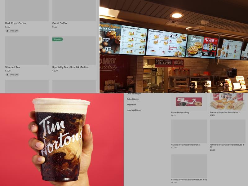 Tim Hortons Menu