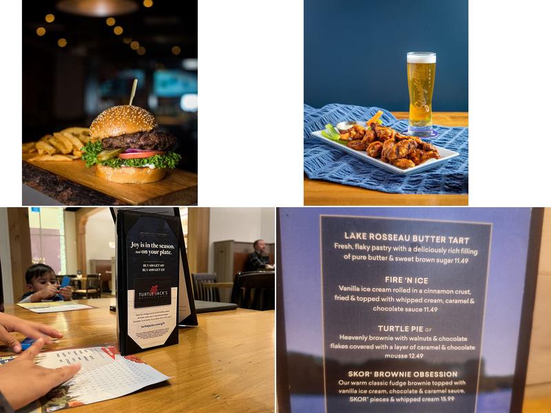 Turtle Jack's Erin Mills Menu