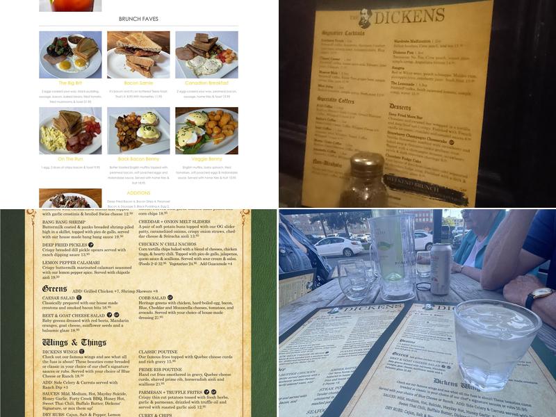 The Dickens Menu