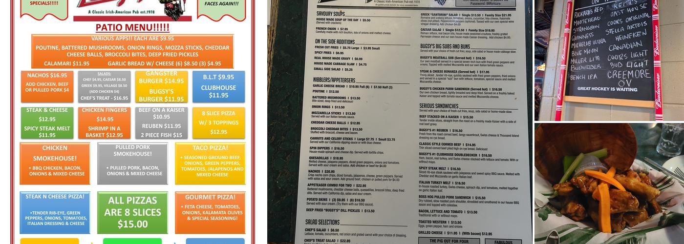 Bugsy's Menu