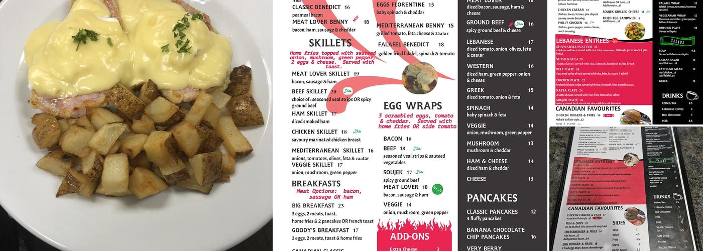 Canadian grill /Goodys Menu