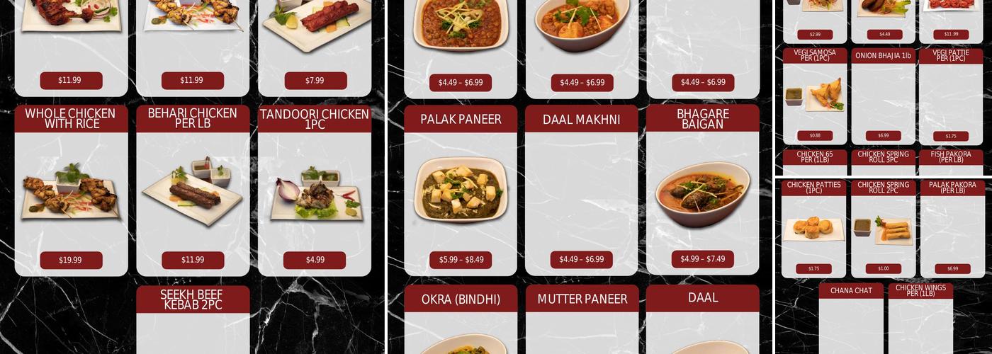Silver Spoon Menu
