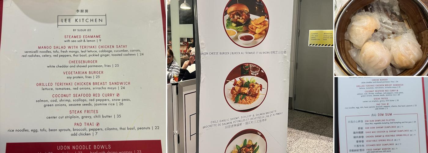 LEE Kitchen Menu