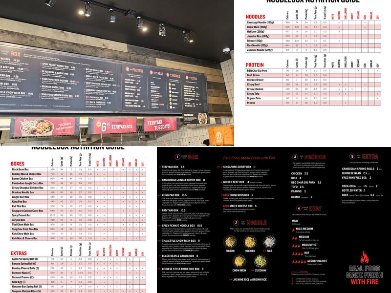 Noodlebox Menu