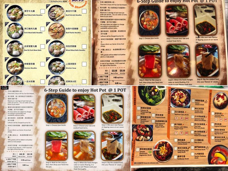 1 Pot Menu