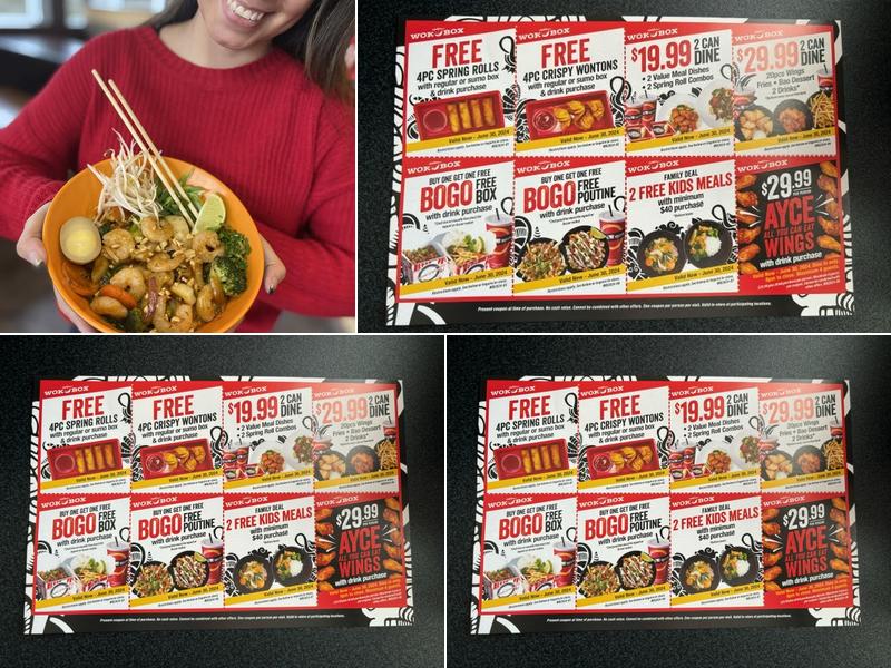 Wok Box - Shepard Regional Centre Menu