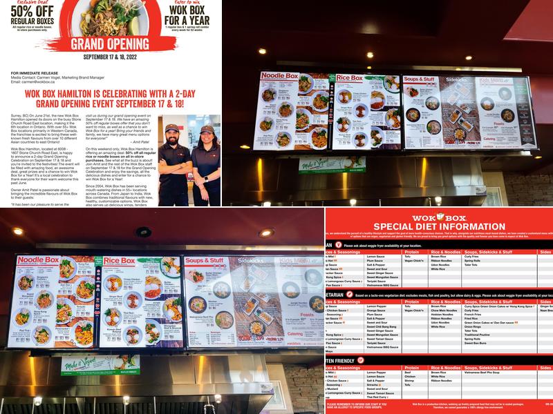 Wok Box - Meadows Menu