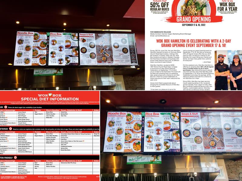 Wok Box - Meadows Menu