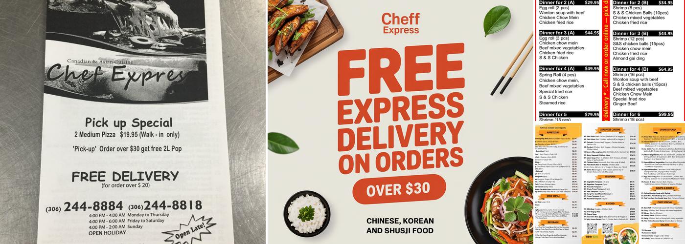 Chef Express Menu