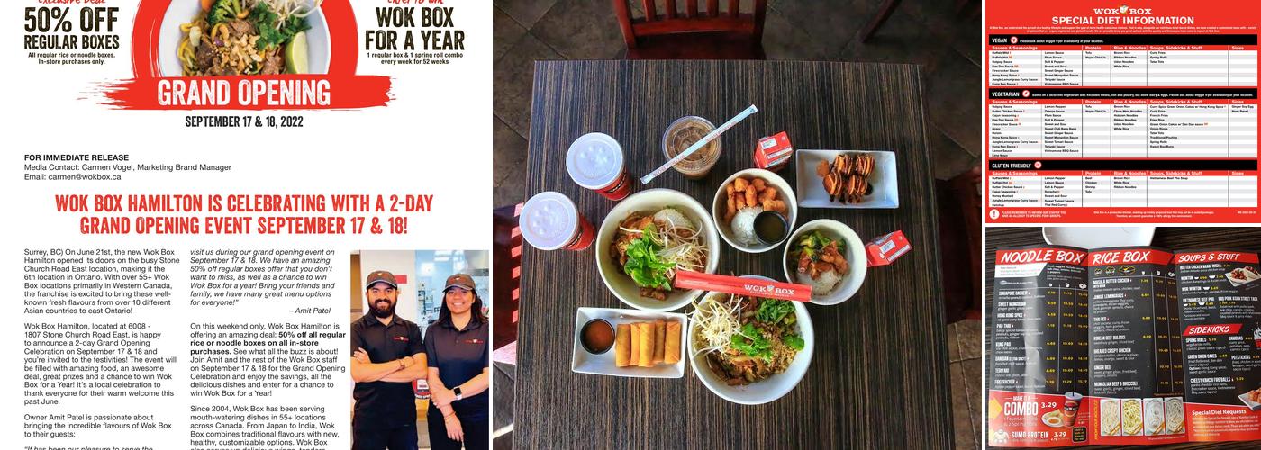 Wok Box - University Heights Menu