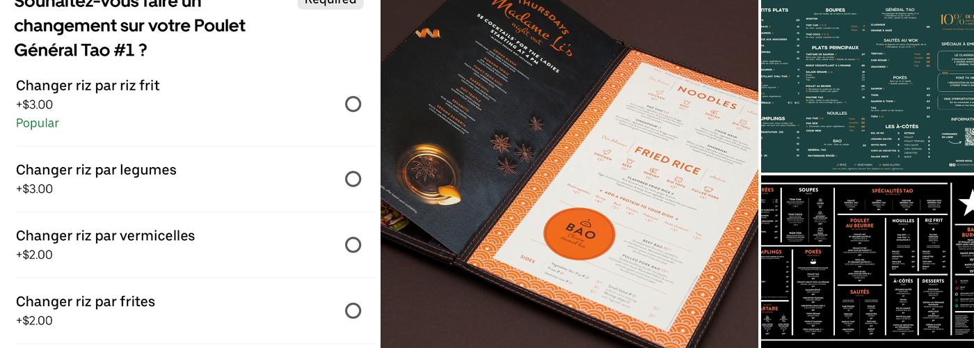 Sésame Menu