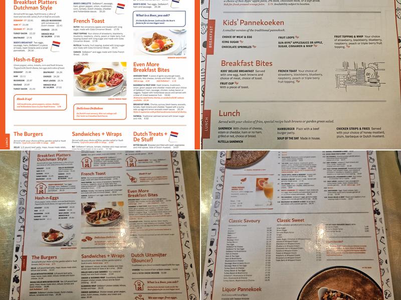 De Dutch Menu