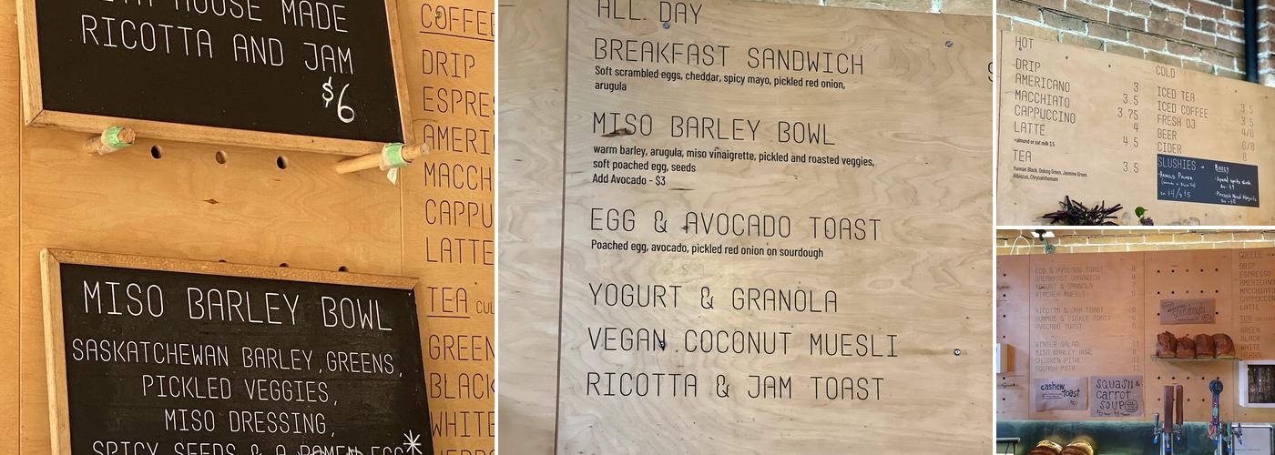 Birds & The Beets Menu