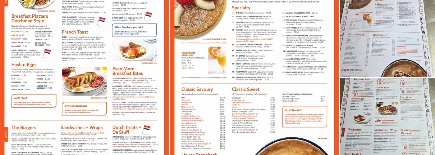De Dutch Menu
