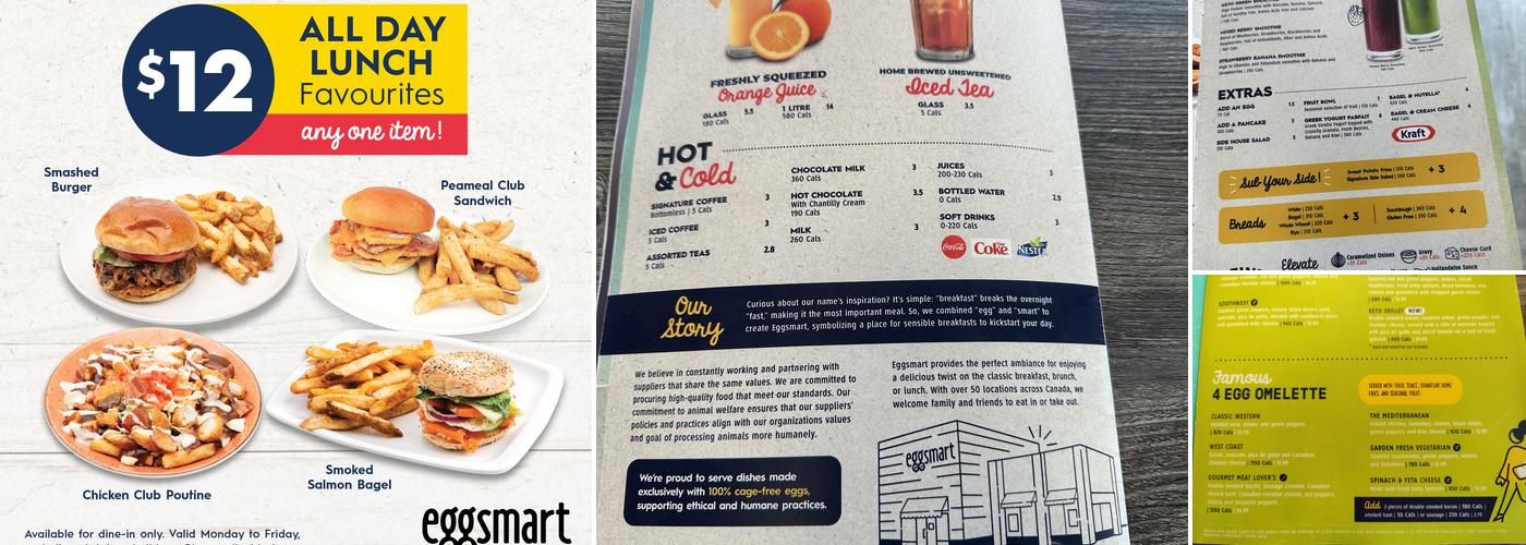 Eggsmart Menu