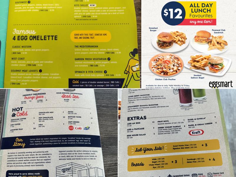 Eggsmart Menu