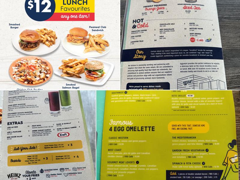 Eggsmart Menu
