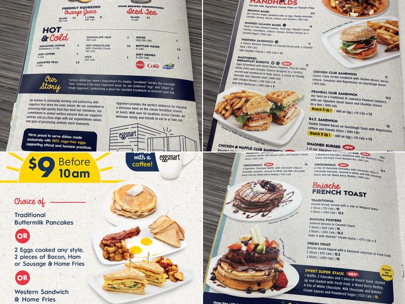 Eggsmart Menu