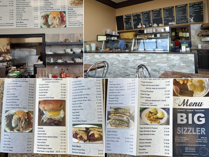 Big Sizzler Restaurant Menu