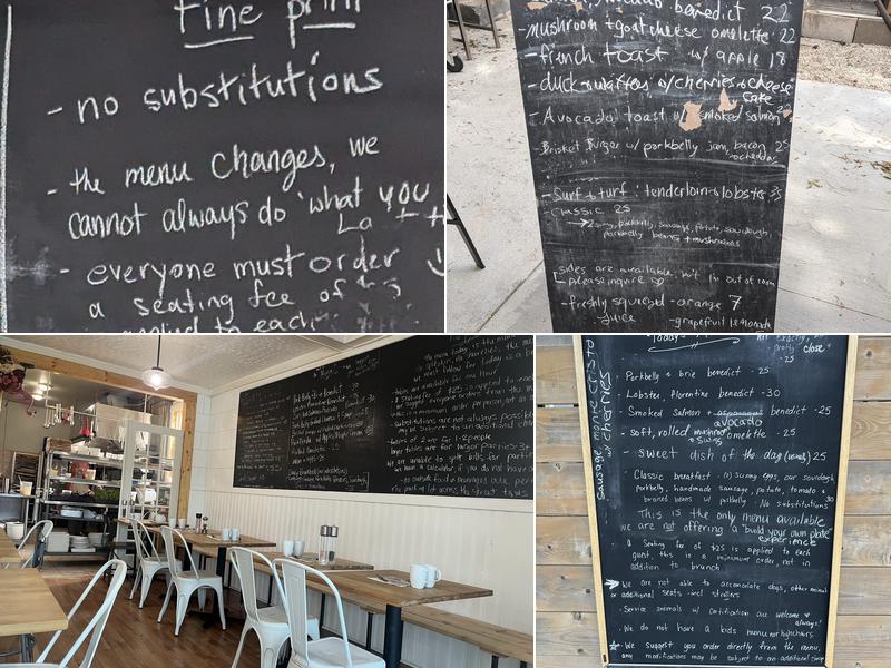 Bistro mirepoix Menu