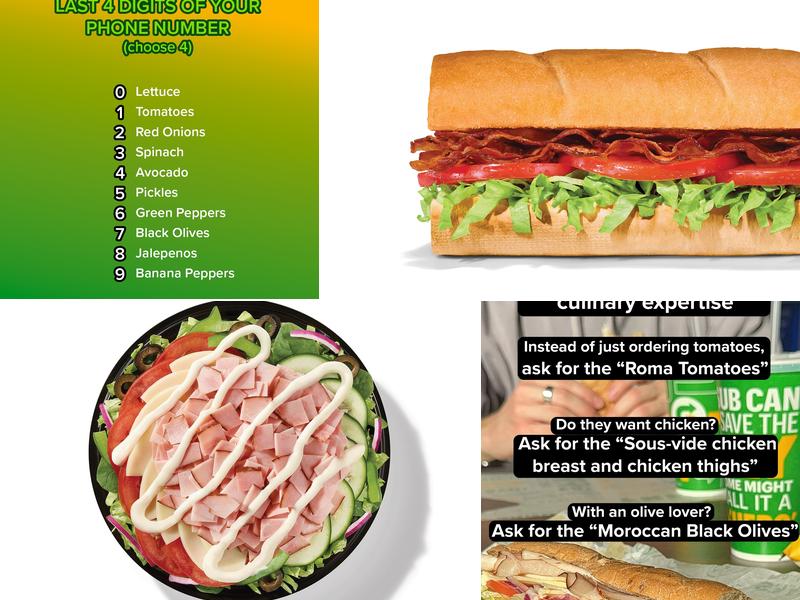 Subway Menu
