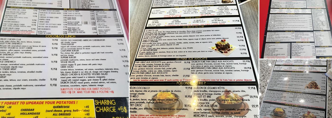 Coco Et Compagnie Menu