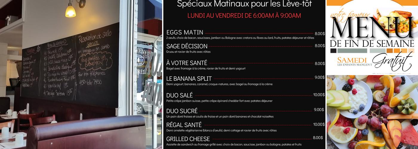 Restaurant L'Oeuf Cochon Menu