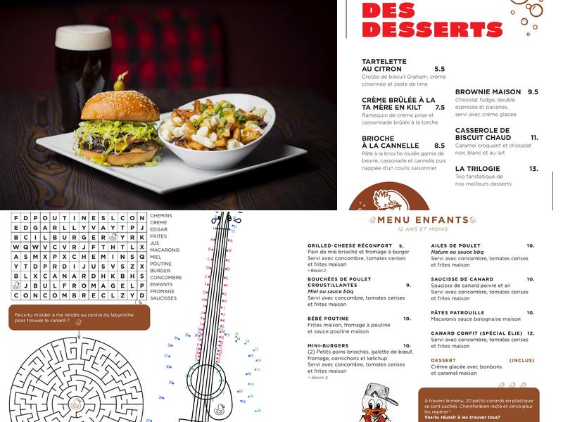 La Croisée des Chemins Menu