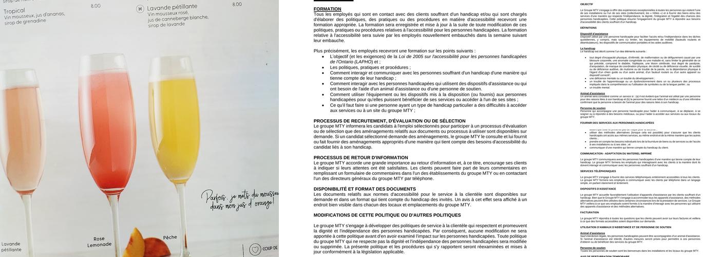 Allô mon Coco Menu