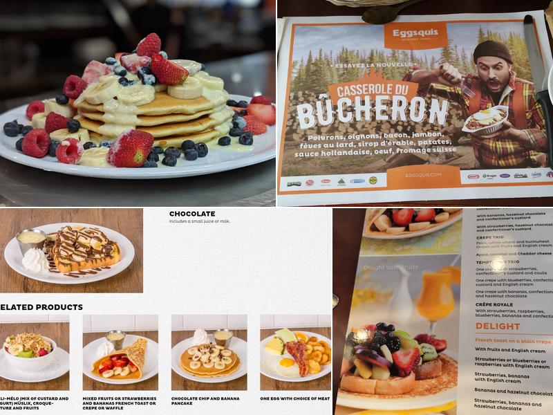 Eggsquis Sainte-Julie Menu