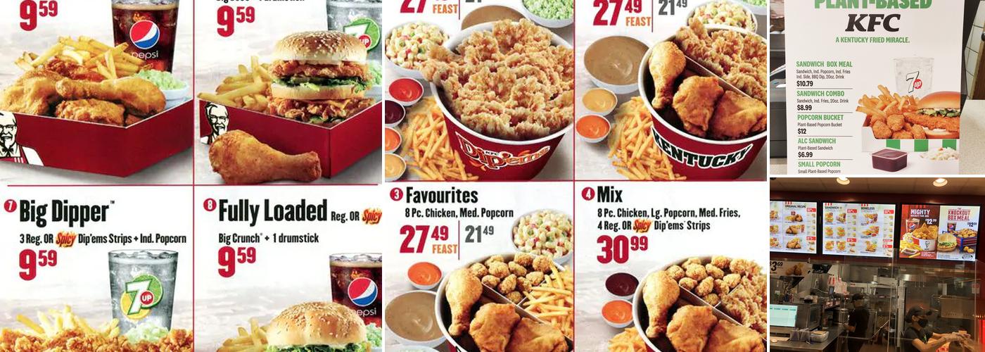 KFC Menu