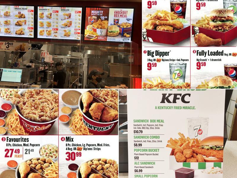 KFC Menu