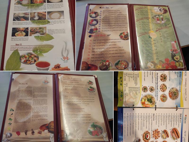 Phở 99 Langley Menu